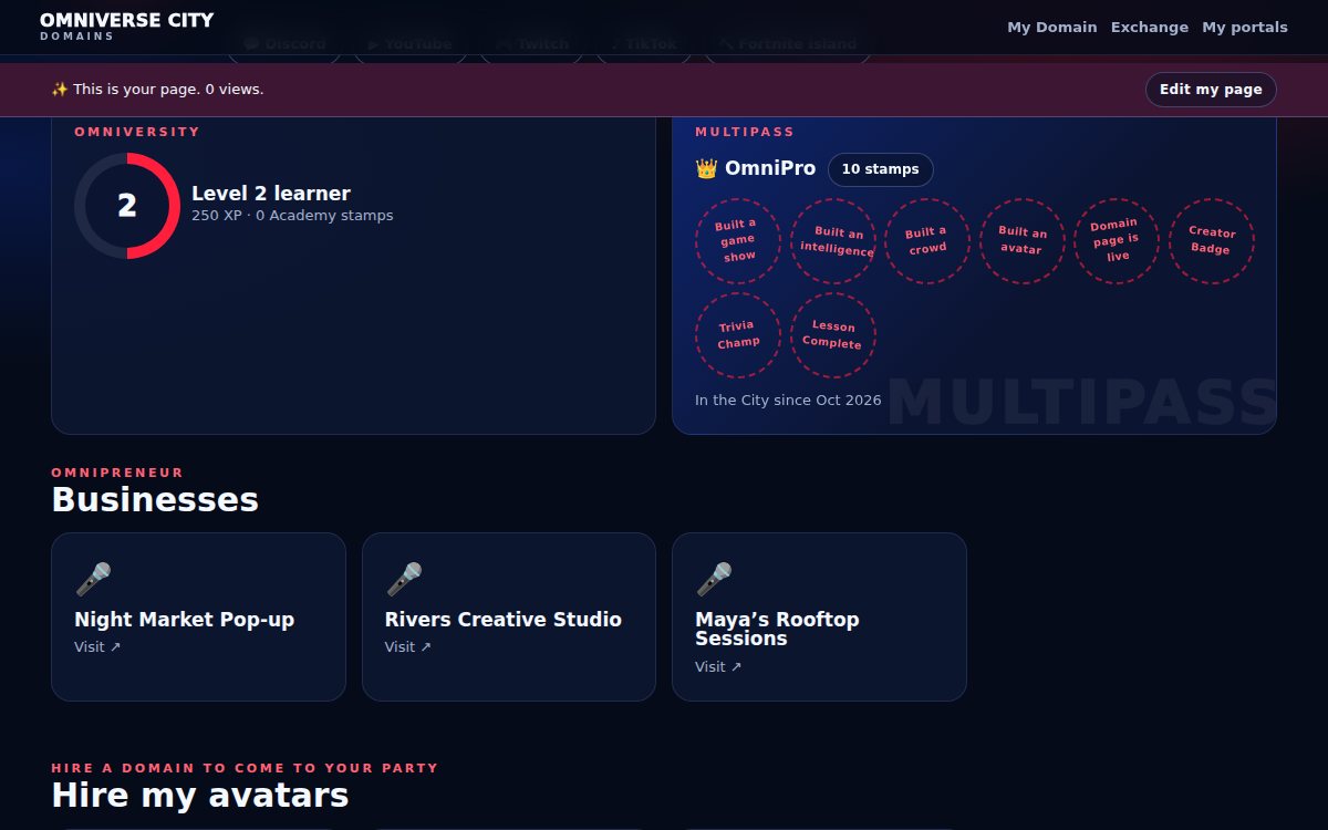 Omniversity and MultiPass plug-ins